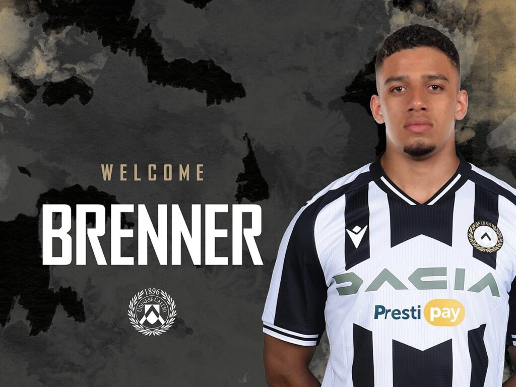 Brenner con la maglia dell'Udinese