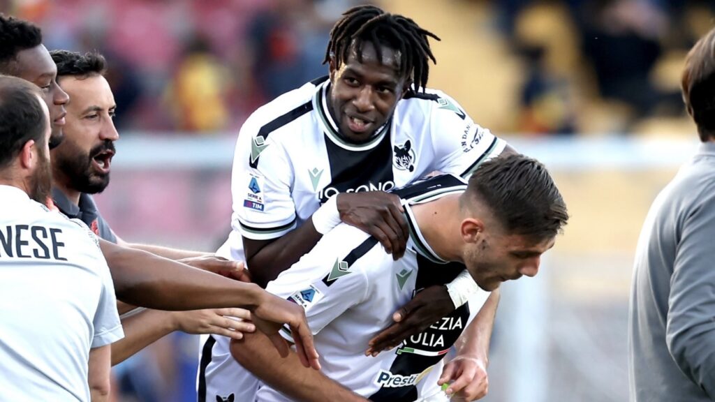 Serie A, Lecce-Udinese 0-2: Lucca e Samardzic in gol per la salvezza
