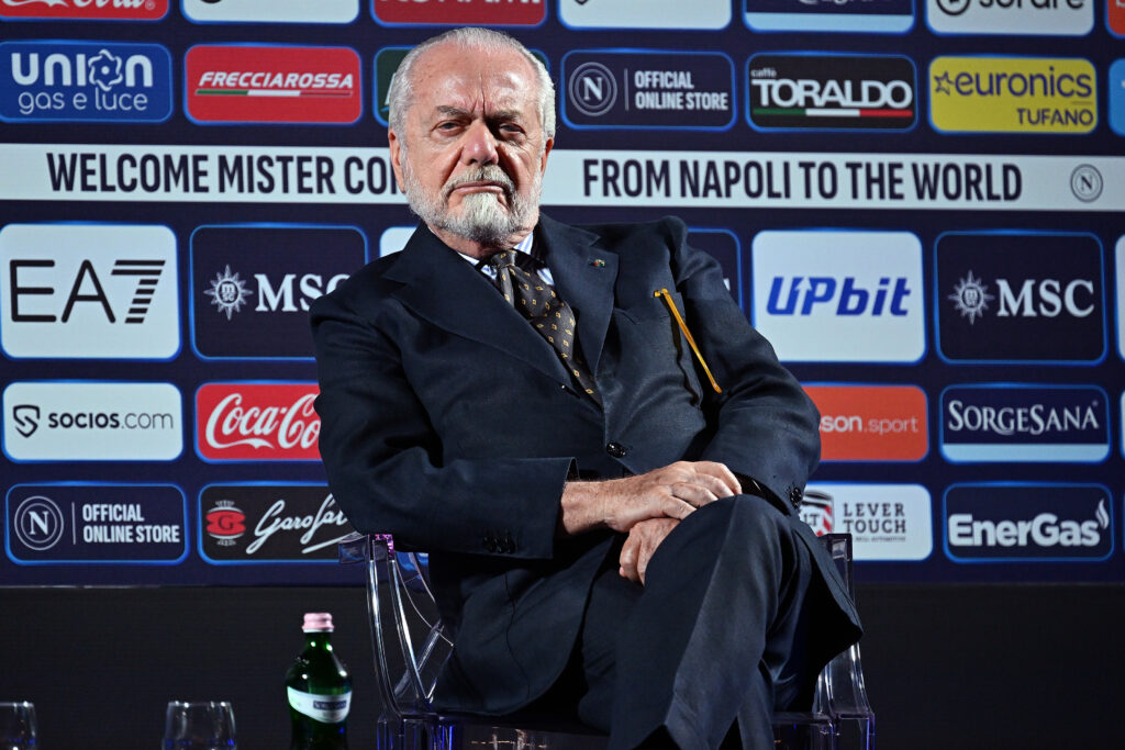 Napoli, parla De Laurentiis: "Non ci spaventa il punto in meno dall'Inter"