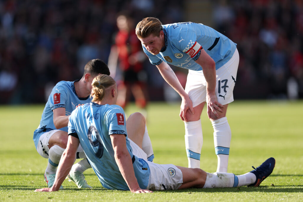 Manchester City, bruttissima tegola per Guardiola: infortunio alla caviglia per Haaland