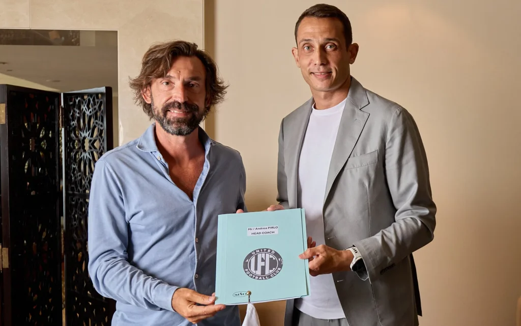 Pirlo riparte dalla Serie B degli Emirati Arabi! È il nuovo tecnico dello United FC