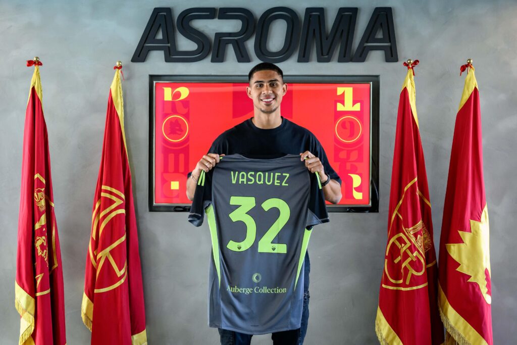 Roma, ufficiale l'arrivo di Vasquez: il comunicato