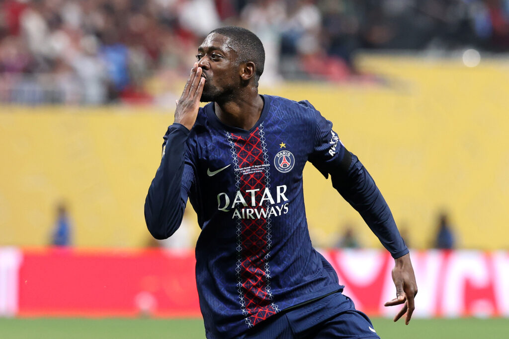 Dembelè, dedica a Jota: segna contro il Bayern ed esulta come lui