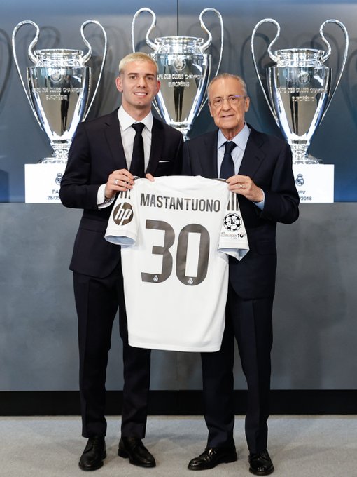 Real Madrid, ecco Mastrantuono: c’è l’annuncio