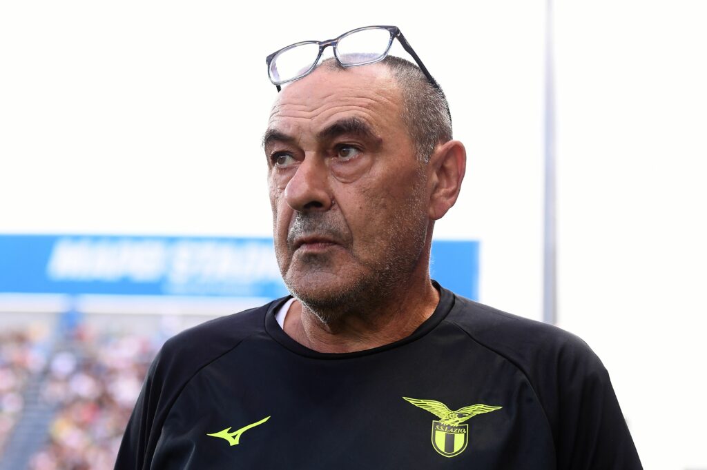 Lazio, Sarri: "Con questa determinazione possiamo giocare con qualsiasi modulo. Il derby? Per me è stata dura"