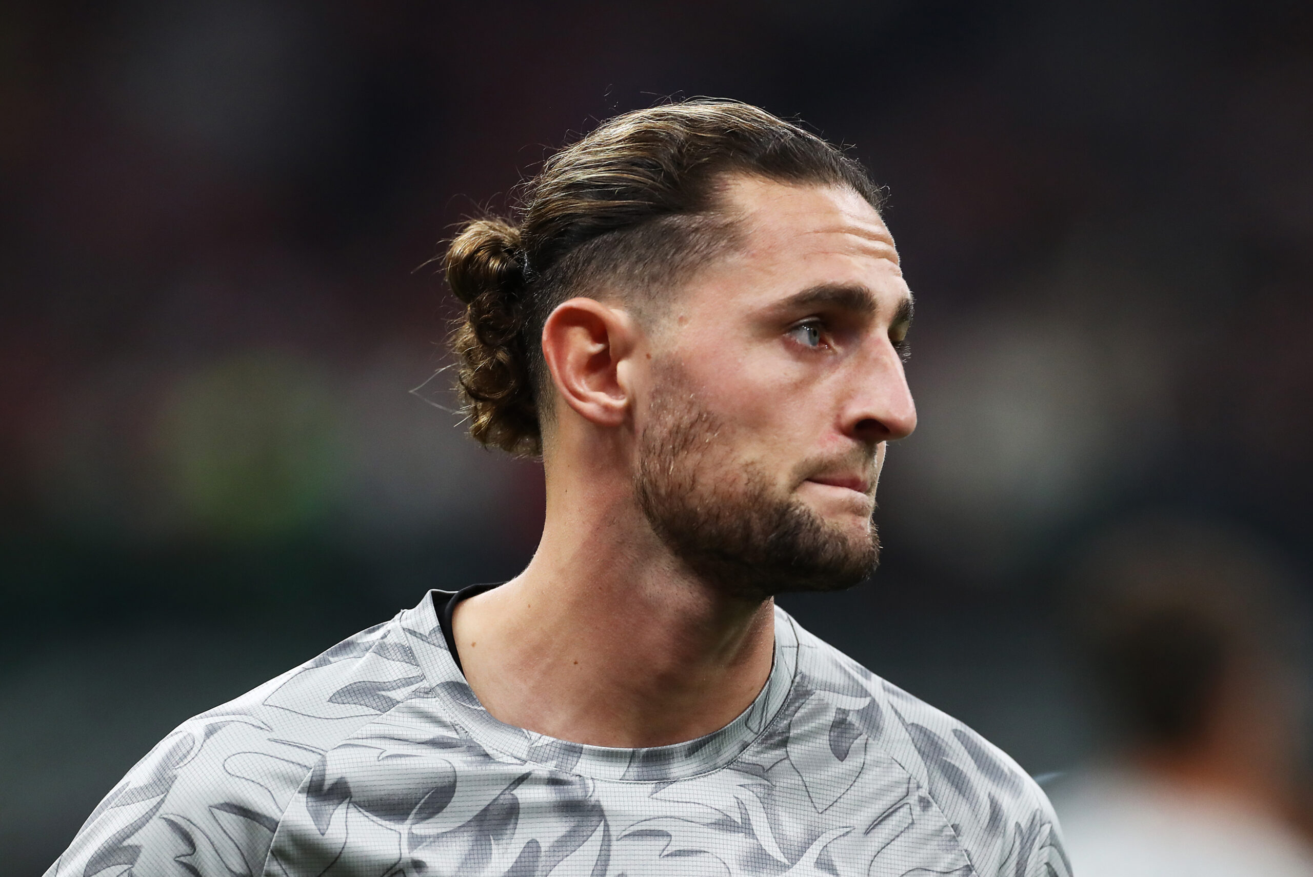 MILAN, ITALY - SEPTEMBER 28: Adrien Rabiot of AC Milan before the Serie A match between AC Milan and SSC Napoli at Giuseppe Meazza Stadium on September 28, 2025 in Milan, Italy. (Photo by Marco Luzzani/Getty Images)
