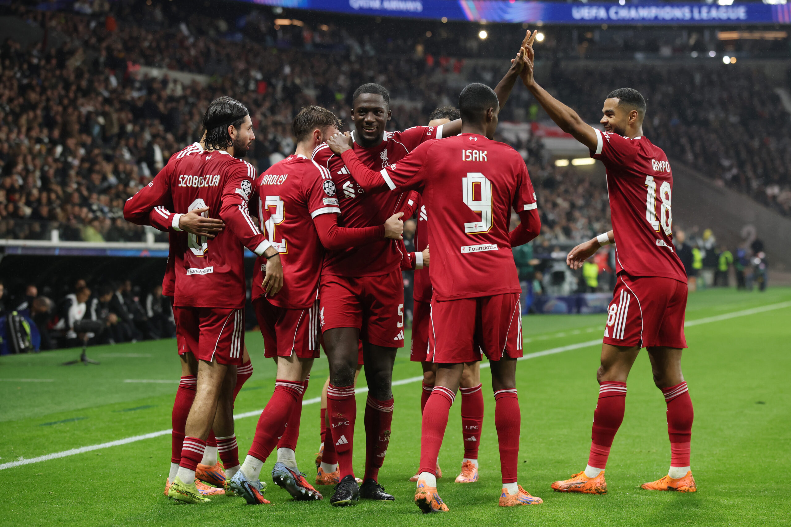 Il Liverpool torna alla vittoria dopo 4 gare: battuto 1-5 l’Eintracht! In gol l’ex Ekitike