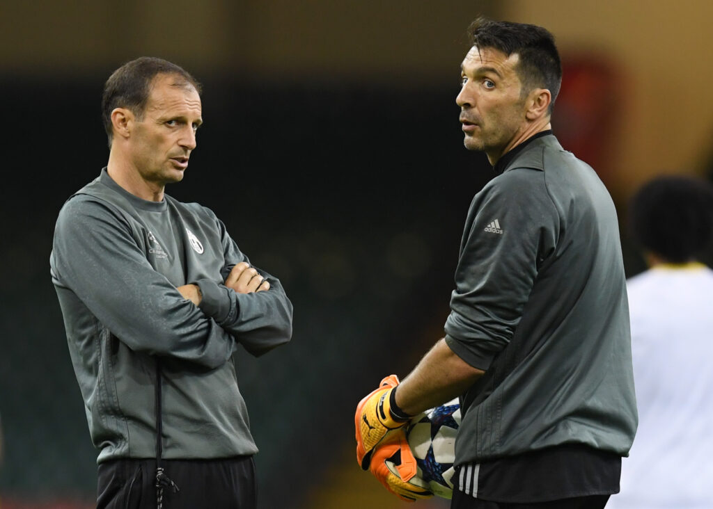 Allegri rifà grande il Milan, Buffon lo elogia: "Ora tutto è ordinato. Vorrei lui come allenatore"