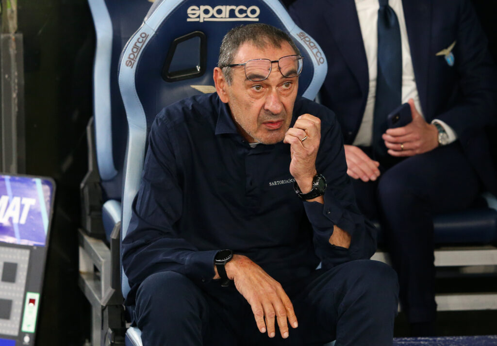 Lazio, Sarri: "Le voci sul Napoli? Fantacalcio"